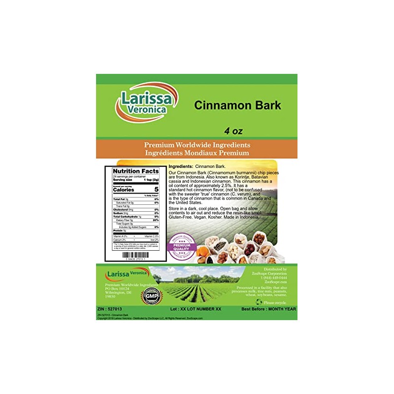Cinnamon Bark (4 oz, ZIN: 527013) - 2 Pack