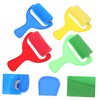 SEWACC 4pcs Paint Roller Set with Wide Handles Easy to