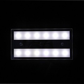lighteu, 12V 5.2W Two Tone (Warm White/Blue) Panel Light Building LED Ceiling Light with Touch Switch and Touch Dimmer for Boat, Yacht and Caravan, Motorhome, RC20