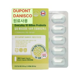 16 types of raw lactic acid bacteria from DuPont Danisco, USA, 60 capsules of 10 billion lactic acid bacteria, 3 units / 미국 듀폰 다니스코사 원료 생 유산균 16종 100억 유산균 60캡슐, 3개
