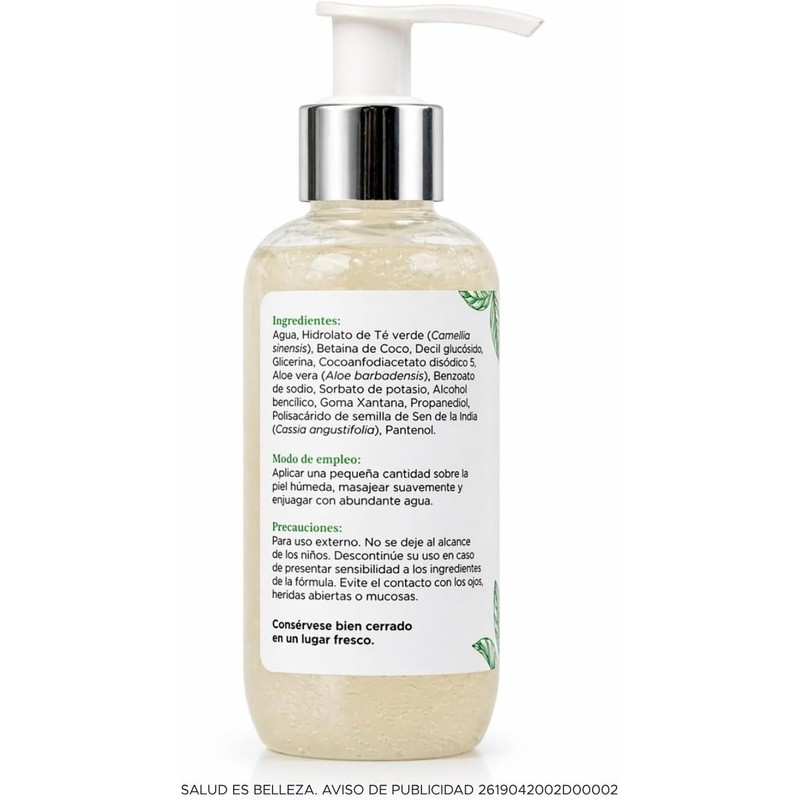 PACALLI Kalinat Limpiador Facial con Té Verde 125ml
