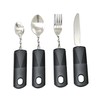 Extra Wide Handles Bendable Easy Grip Cutlery Set, Chunky Handles,