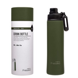 Fressko Insulated Stainless Steel Bottle Sip Lid 660ml, Khaki