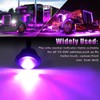 ALFU 20pcs Purple 3/4" Round LED Trailer Side Marker Clearance