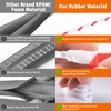 SILIENTWERK 40 Feet Self-Adhesive Rubber Weather Stripping Fits Big Gaps,