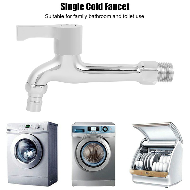 G1/2in Copper Electroplating Single Cold Faucet Washing Machine Faucet Tap