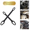 Teocpai 2 Pcs Black Universal Wrench Set, 8-22mm Universal Multifunctional