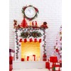 Artificial Berry Rattan with Black Berries Christmas Decoration Rattan for
