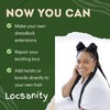 Locsanity Afro Kinky 100% Bulk Natural Human Hair - Braiding