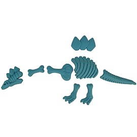 Best Sporting 8 Piece Sand Mould Set for Sandpit or Playground Dinosaur (Skeleton)