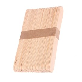 50 Pieces Wooden Lollipop Sticks Multicolor Ice Lollipop Sticks Natural Wood Lollipop Sticks for Craft Projects (Primary Color 15x1.8cm)