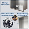 Neodrain Shower Niche Double Shelf Stainless Steel No Tile Needed