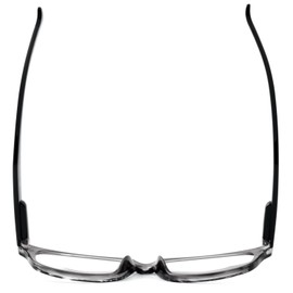 Calabria R444S Vintage Reading Eye Glasses +4.00 Grey Stripe Colorway Men Women Retro Eyeglass Reader Trendy Fashion Stylish