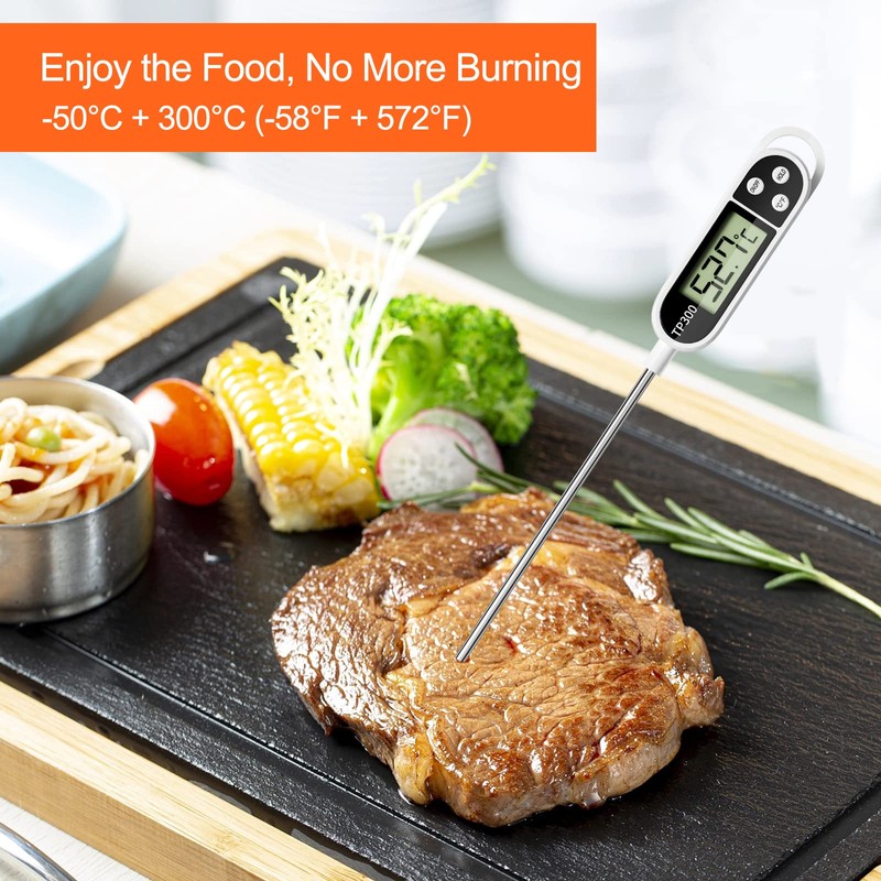 Firschoie 2 Pieces Digital Kitchen Thermometers, Digital Food Thermometer with