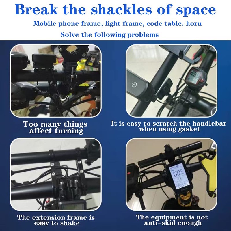 LSUO BAOFU 20 cm Bicycle Handlebar Extension, Bicycle Accessories, Spacer