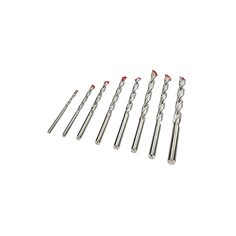 Tifler Masonry Drill Bit Set, 8-Piece Set, 3-10 mm Drill