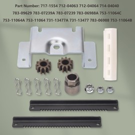 753-11064B 75311064B CR12 Steering Service/Steering Rack Kit for MTD/CUB Cadet 783-06988A 753-11064C 753-11064A 783-07239A for Cub Cadet CC30 CC30H CC30E for Craftsman R1000 Lawn Tractor Lawn Mower