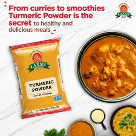 Laxmi Turmeric Powder - 7oz (200g) | Nutrient-Rich Natural Turmeric Powder | Non-GMO certified |Guaranteed Quality and Taste
