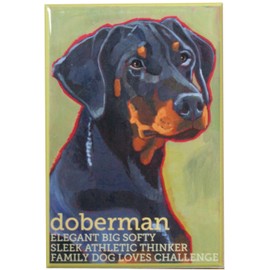 Doberman Fridge Magnet