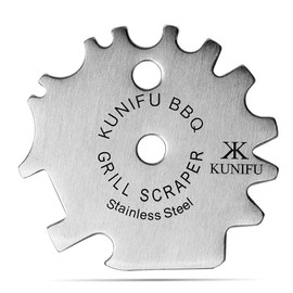 KUNIFU Raspador de parrilla para barbacoa, rellenos de calcetines, sin cerdas para plancha, limpiador de utensilios de cocina, accesorios de camping, 