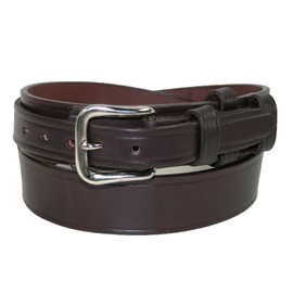Boston Leather - Cinturón de trabajo de piel resistente para hombre, Marrón, 38