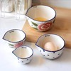 Bicuzat Ceramic Flower Pattern Measuring Cups Set, Measuring Bowls Set,