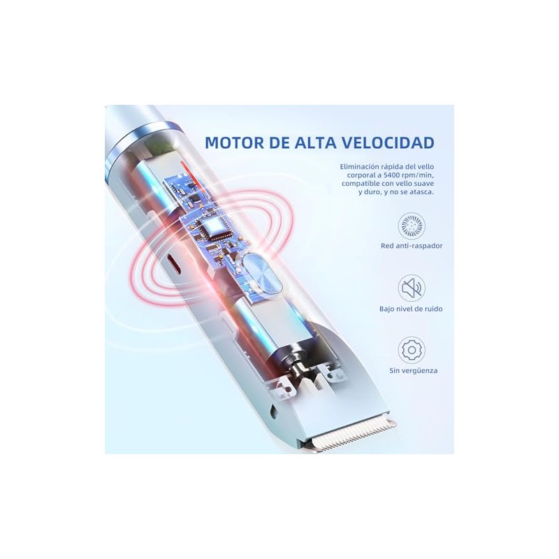 Depiladora Eléctrica y Rasuradora para Mujer 2 en 1, Doble