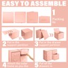 Weysat 4 Cube Stackable Closet Drawer Organizer Fabric Organizer Bins