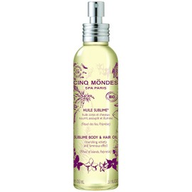 CINQ MONDES Sublime Body & Hair Oil 5.1 Fl.Oz- Organic, Nurturing Dry Oil For Very Dry Skin, Flaky Skin, Damaged Hair Or After Sun Hydration | CINQ MONDES
