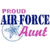 CafePress Proud Air Force Aunt Rectangle Magnet, 3"x2" Refrigerator Magnet