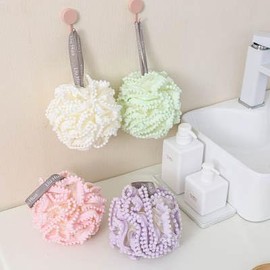 Shower Ball/loofah Sponge High Grade; No Scattering Flowers; Durable; Lovely, Bath Exfoliation Flower Bath