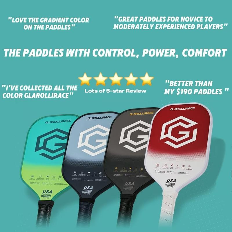 Glarollirace Carbon Fiber Pickleball Paddle - USAPA Approved - T700