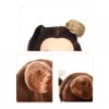 Extensiones de cabello con pinza para moño desordenado, cola de