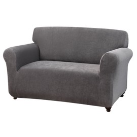 Madison Love-CHL Kathy Ireland Day Break Loveseat Slipcover, Charcoal