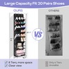 MISSLO Clear Over the Door Shoe Organizer Large Deep Pockets