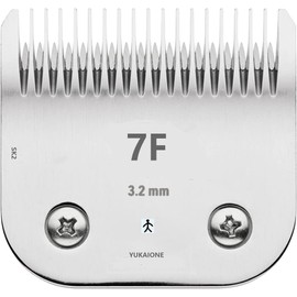 Yukaione Detachable Pet Dog Grooming Clipper Blades,Compatible with Andis Size-7FC Cut Length 1/8"(3.2mm),Compatible with Oster A5,Wahl KM Series Clippers