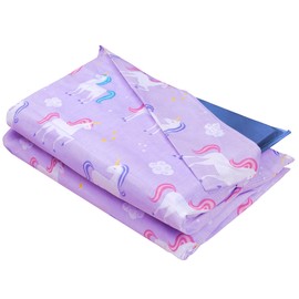 Wildkin Kids Microfiber Nap Mat Cover – Soft, Durable & Fits 1.5" Vinyl Sleep Mats - Unicorn