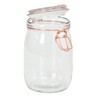 Tala 1Litre Glass Copper Clip Top Storage Jars Spices Pasta