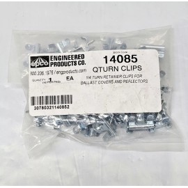 EPCO 42 Pack ~ EPCO 14085 ~ 1/4" QTURN Retainer Clips For Ballast Covers & Reflectors