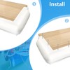 VEITHI White Dock Corner Bumper, 2 Pack Vinyl 90 Degree