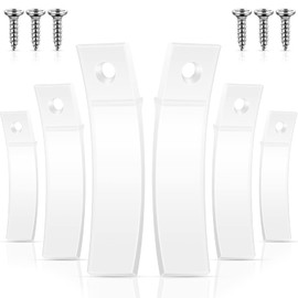 Non Slip Drawer Stops Clear PVC Plastic Drawer Stoppers for Dresser with Stainless Steel Screws for Furniture Chest Drawer Bottom Repair Tool Replacement, 2.36 x 0.63 x 0.08 Inch (40 Pieces in Total)