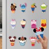 12Pcs Summer Ice Cream Cartoon Animals Cruise Door Magnets,Cute Style