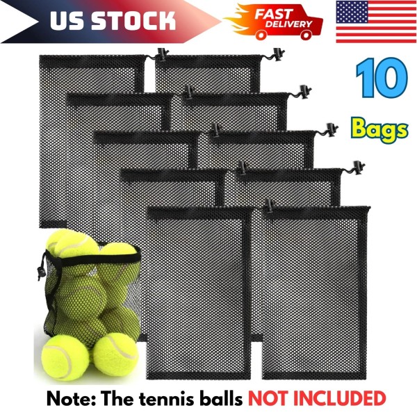 Unbranded 10 Pc Mesh Bag Mesh Drawstring Bag Mesh Storage