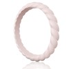 Egnaro Silicone Ring Women Thin and Stackable Rubber Rings Women Wedding Bands - 2.5mm Width - 1.8mm Thick
