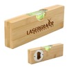Spirit Level + Bottle Opener Made of Bamboo with Engraving