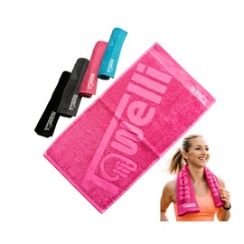 JWL Premium Turkish Cotton Gym Towel | Quick Dry Sports Towel for Gym, Running, Swimming, Yoga & Travel | Soft Absorbent Lightweight Workout Towel TERRY BORDER TOWELLI