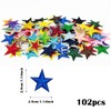 Attuslla 102 PCS Assorted Star Iron on Patches Sew on