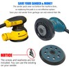 5 Inch 8 Hole Hook and Loop Replacement Pad for