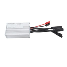 Electric Bike Motor Controller 17A Waterproof Brushless Square Wave Controller with Light Cable for 350W Motor DC 36V 48V