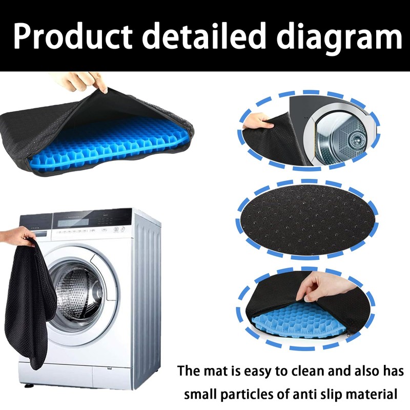 JISRKP Double-Layer Thick Honeycomb Cushion With Cloth Cover, Large Gel